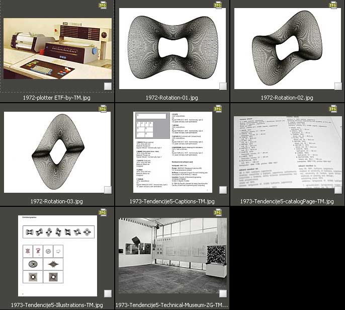 1972 Plotter drawings